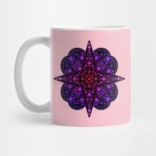 Star Mandala Gradient Pink-Purple Mug